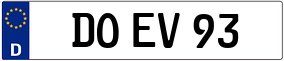 Trailer License Plate